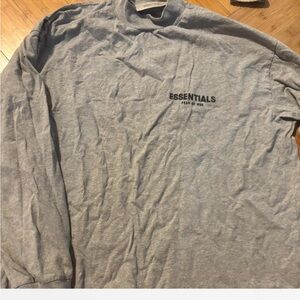 essentials long sleeve dark oatmeal